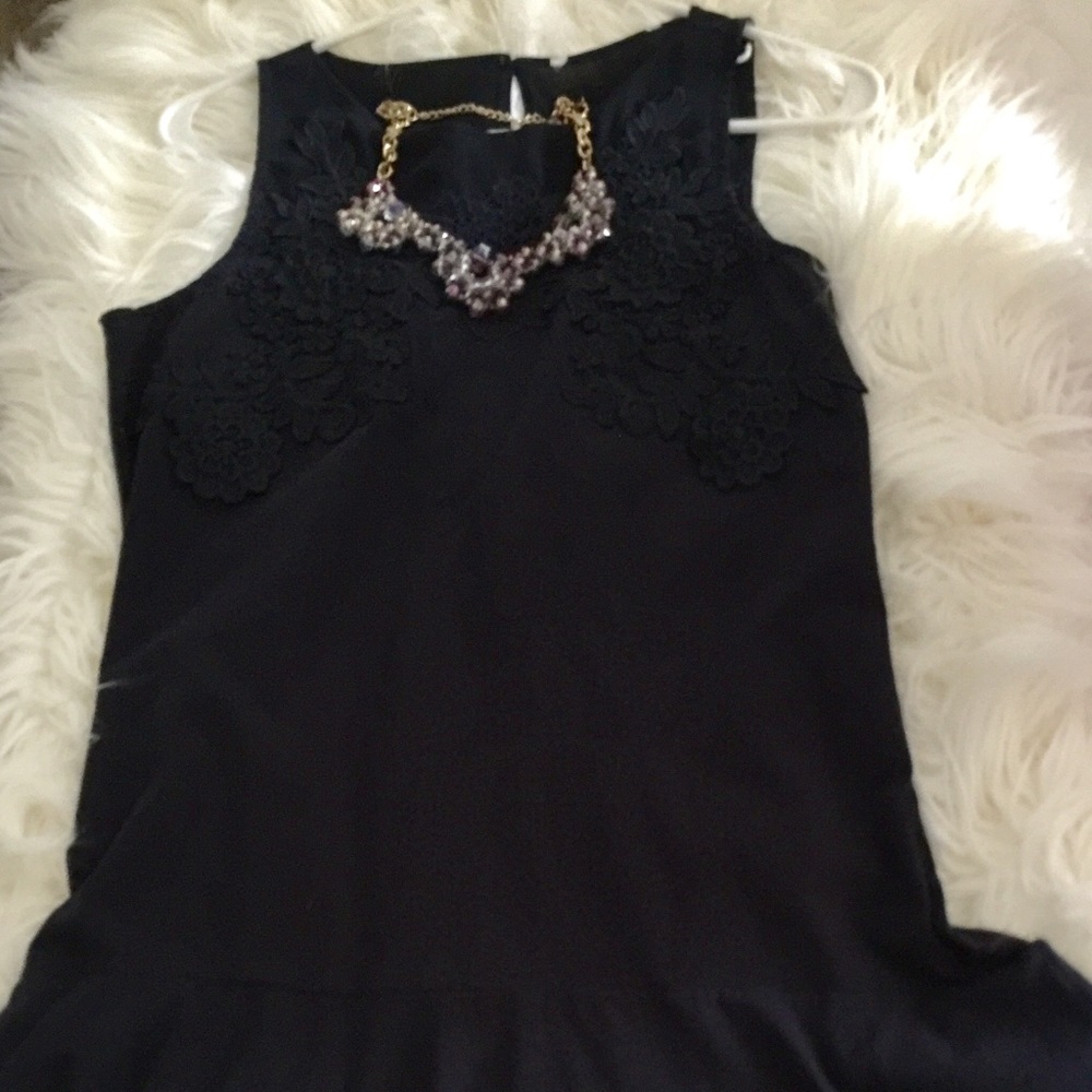 Ann Taylor Loft navy dress. So cute and trendy.